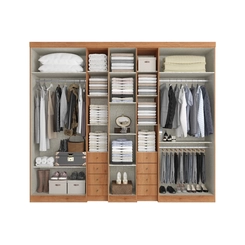 Guarda-Roupa 7 Portas 8 Gavetas THB Absolut New 5963 Freijó/Areia