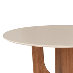 Mesa de Jantar para 4 Lugares Zamarchi 194 Canela/Off White