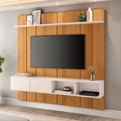 Home para TV até 70'' HB Móveis Master 4330 Cinamomo/Off White