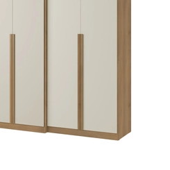 Guarda-Roupa 6 Portas 4 Gavetas THB Valência 5784 Capuccino/Off White SE