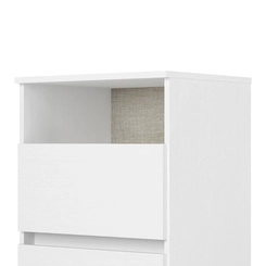 Mesa de Cabeceira 2 Gavetas THB Condessa 5887 Branco SE