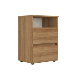 Mesa de Cabeceira 2 Gavetas THB Condessa 5886 Almendra SE