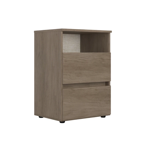 Mesa de Cabeceira 2 Gavetas THB Condessa 5881 Rustic SE