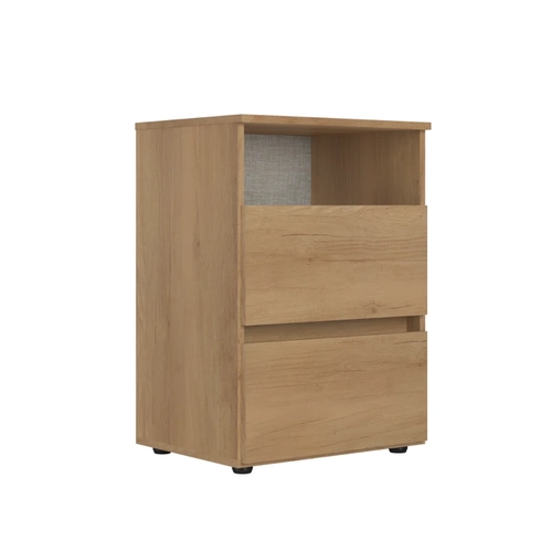 Mesa de Cabeceira 2 Gavetas THB Condessa 5878 Capuccino SE