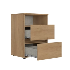 Mesa de Cabeceira 2 Gavetas THB Condessa 5878 Capuccino SE