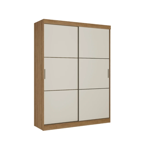 Guarda-Roupa 2 Portas de Correr THB Comfort 5834 Capuccino/Azul/Off White SE