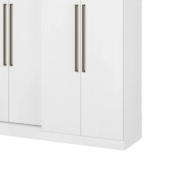 Guarda-Roupa 6 Portas 2 Gavetas THB Presence 5826 Branco SE