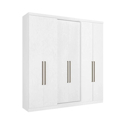 Guarda-Roupa 6 Portas 2 Gavetas THB Presence 5826 Branco SE