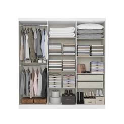 Guarda-Roupa 6 Portas 2 Gavetas THB Presence 5826 Branco SE