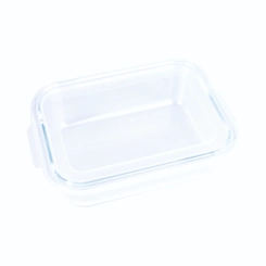 Pote Hermético Retangular com Tampa 640ml Mor 7802 Vidro