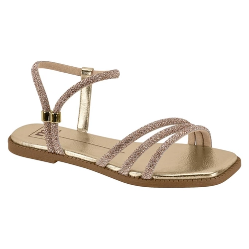 Rasteira Feminina Moleca 5594-31052 Dourada Ouro
