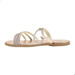Rasteira Feminina Moleca 5594-31052 Dourada Ouro