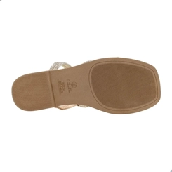Rasteira Feminina Moleca 5594-31052 Dourada Ouro