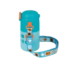 Garrafa Térmica Kids 500ml com Alça Mor 8785 Azul