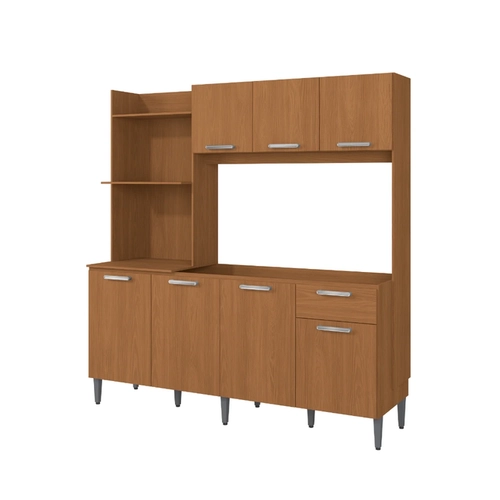 Cozinha Compacta 7 Portas 1 Gaveta Kappesberg T781 Canela