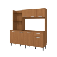 Cozinha Compacta 7 Portas 1 Gaveta Kappesberg T781 Canela