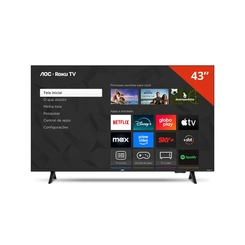 Smart TV 43 Polegadas Full HD AOC S5155 Preto Bivolt