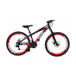 Bicicleta Aro 26 com 21 Marchas Varing Vikingx Tuff 25 Roxo/Laranja