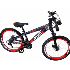 Bicicleta Aro 26 com 21 Marchas Varing Vikingx Tuff 25 Roxo/Laranja