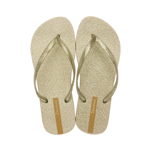 Chinelo Feminino Glitter Ipanema 25229 Bege
