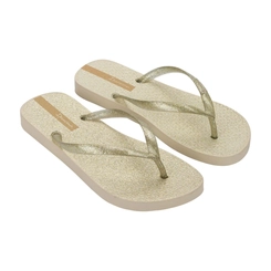 Chinelo Feminino Glitter Ipanema 25229 Bege