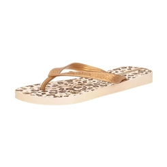 Chinelo Feminino Ipanema  Happy 25279 Estampa Animal Print Bege