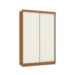 Guarda-Roupa 2 Portas de Correr 2 Gavetas Kappesberg N571 Canela/Off White SE