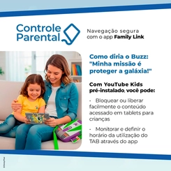 Tablet Infantil Tela 7" 64GB 3GB RAM Toy Story Positivo Vision Tab 7 T307TS Colorido