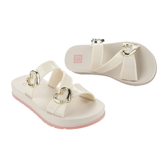 Rasteirinha Infantil Menina Zaxy Grendene 19418Cc675 Off White