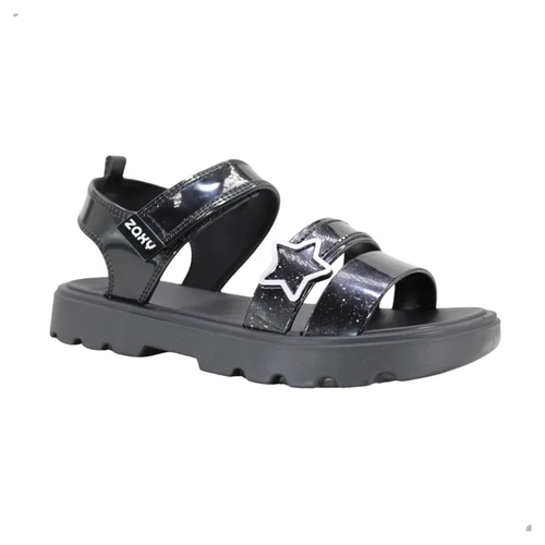 Sandália Infantil Menina Detalhe Estrela Grendene 19442CC667 Preto