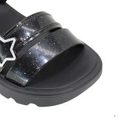 Sandália Infantil Menina Detalhe Estrela Grendene 19442CC667 Preto