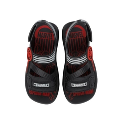 Sandália Infantil Menino Herói Grendene 23449CB659 Preto/Vermelho