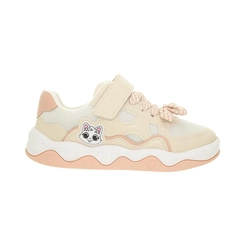 Tênis Infantil Menina Molekinha 25007-203 Branco/Bege