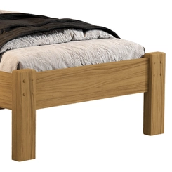 Cama Solteiro com Cabeceira Integrada Cambel Sofia Nature/Off White