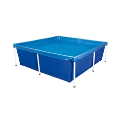 Piscina Quadrada 2.000 Litros com Estrutura Mor Standard 1004 Azul