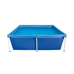 Piscina Quadrada 2.000 Litros com Estrutura Mor Standard 1004 Azul