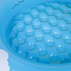 Piscina Inflável Infantil com Cobertura 26 Litros Mor Sunny 1617 Amarelo e Azul