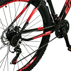 Bicicleta Aro 29 com 21 Marchas Southbike Legend Shimano Preto/Vermelho