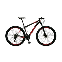 Bicicleta Aro 29 com 21 Marchas Southbike Legend Shimano Preto/Vermelho