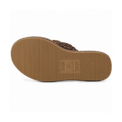 Rasteira Feminina Papete Texturizada Vizzano 6506-133 Marrom Cacau