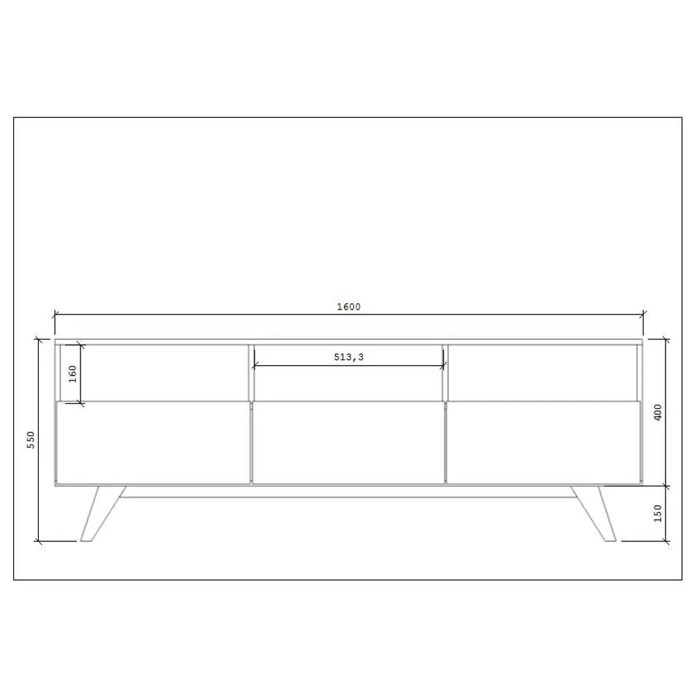 Aparador Estilare BR117 Branco SE