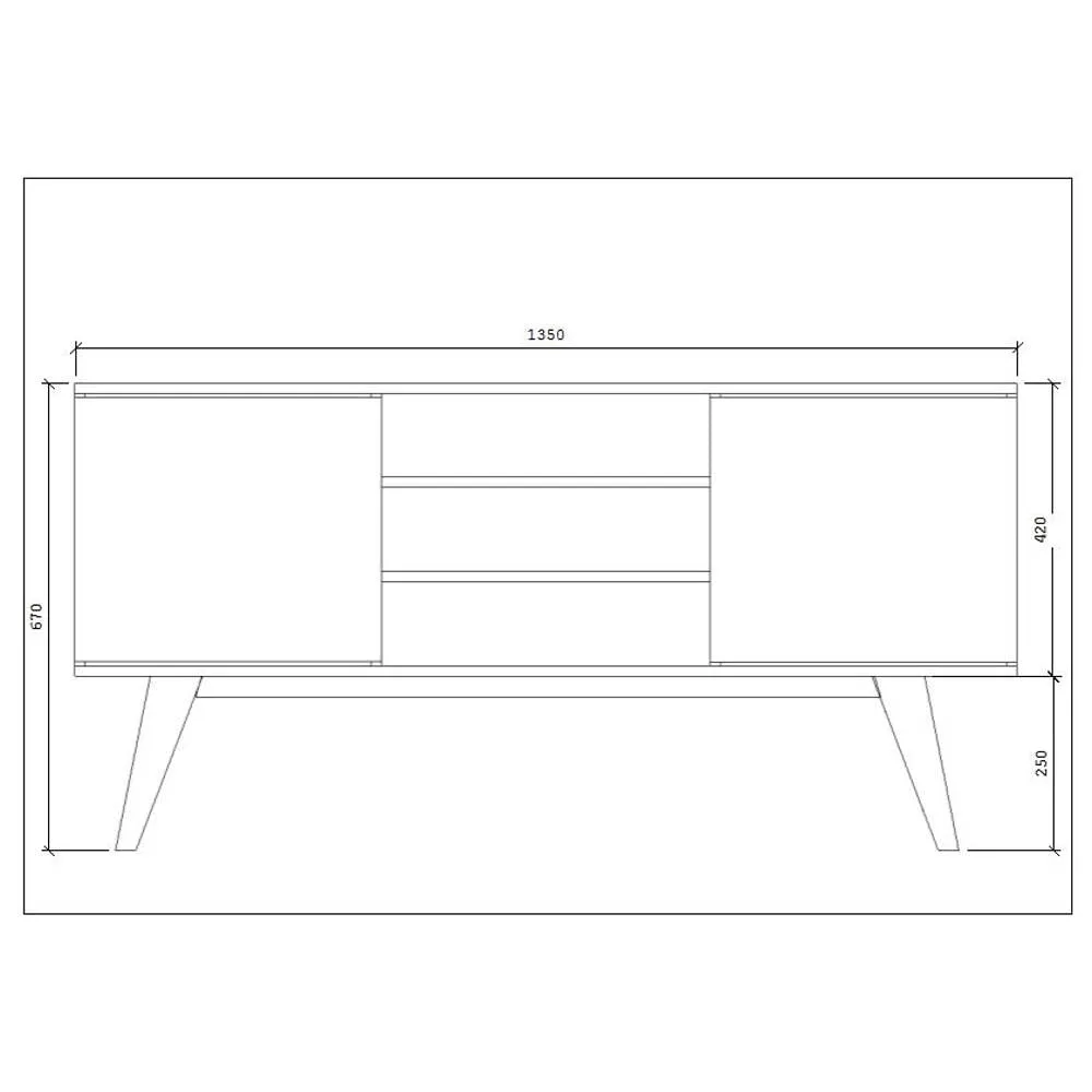 Aparador Estilare BR115 Branco SE