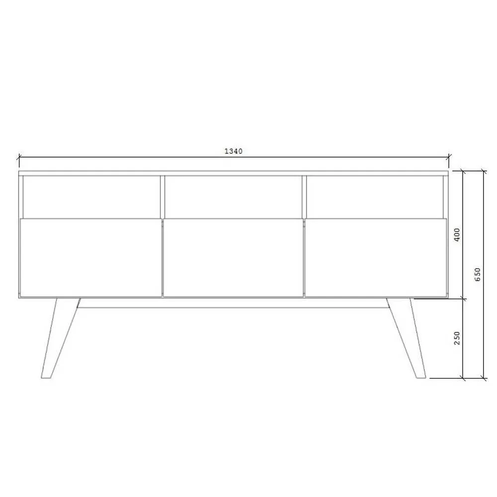 Aparador Estilare BR113 Branco SE