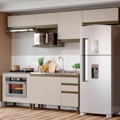 Aéreo 60cm 1 Porta Henn Connect C53-35 Duna/Cristal SE