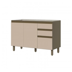 Balcão 120cm Henn Connect C66-35 Duna/Cristal