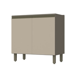 Balcão 80cm Henn Connect C64-35 Duna/Cristal
