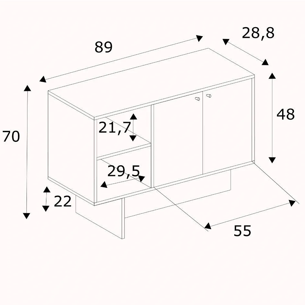 Balcão p/ Banheiro Estilare BRB46 Branco SE