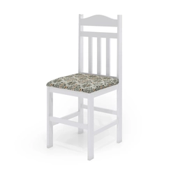 Par de Cadeiras Estofadas Móveis Canção TEC10 200.051 Branco/Bege
