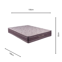 Colchão de Molas Queen Size Kappesberg Inverno/Verão 158x198x32cm