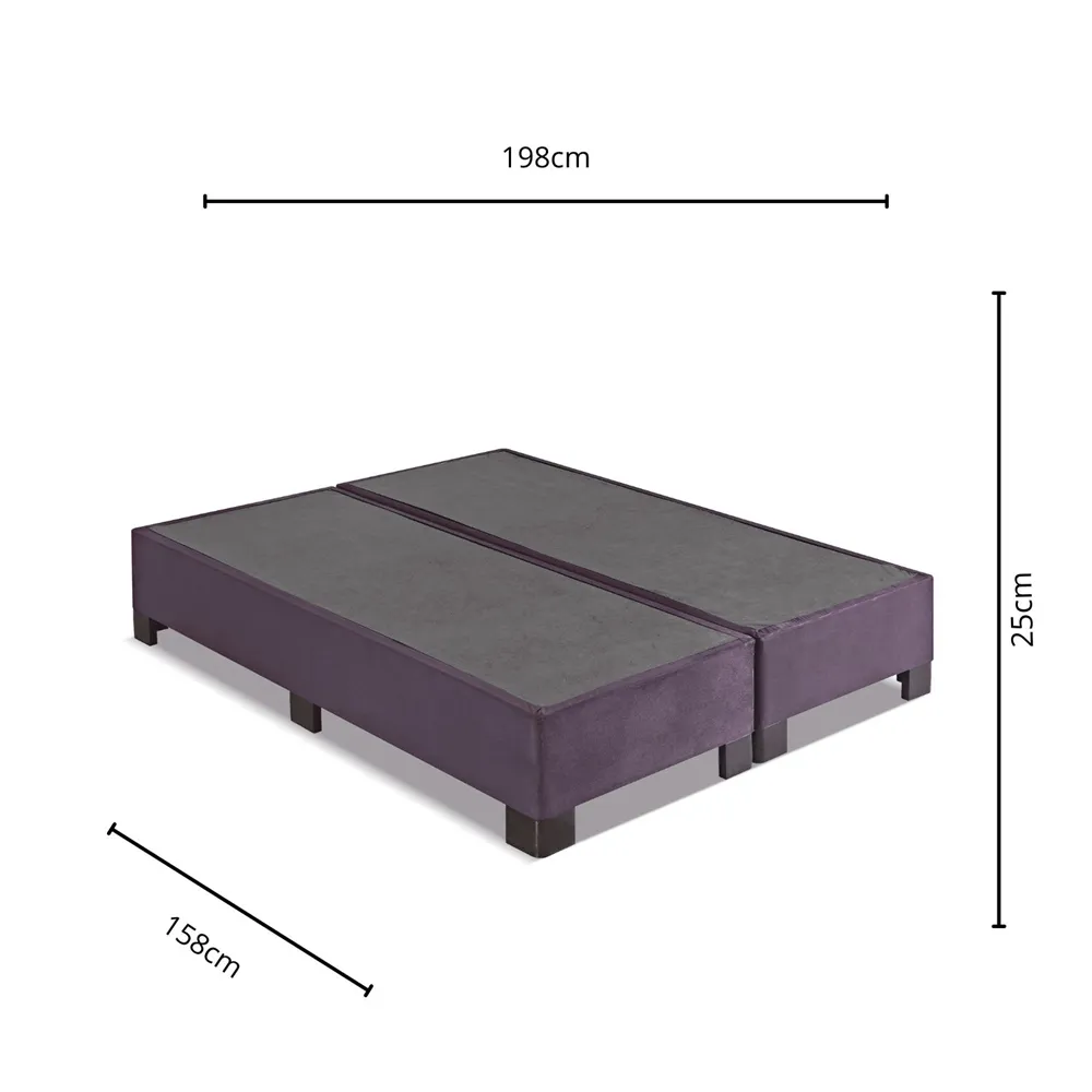 Box Queen Size  Kappesberg SOM001-158-042 Berinjela